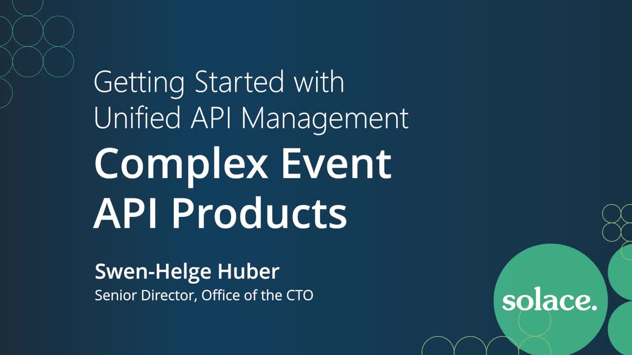 Building Complex Event API Products