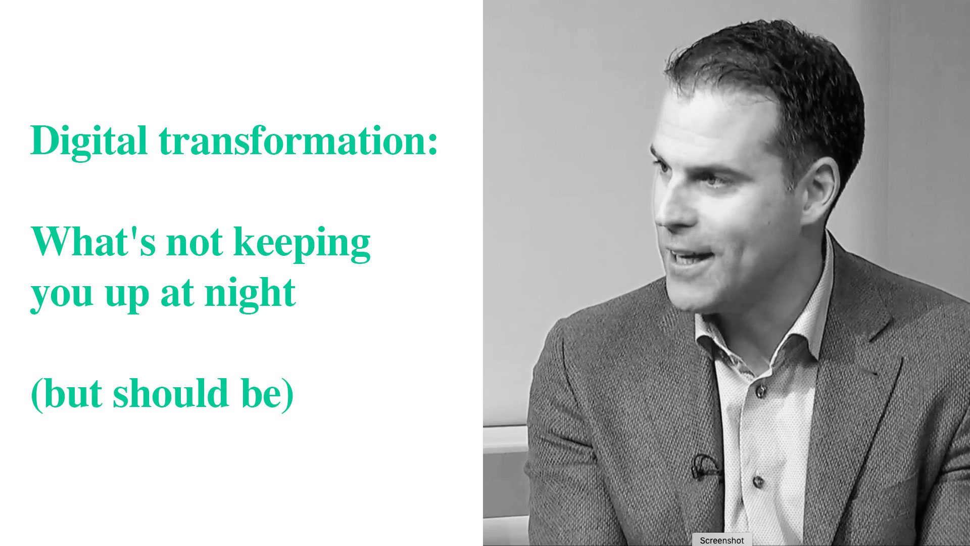 The three key areas of digital transformation